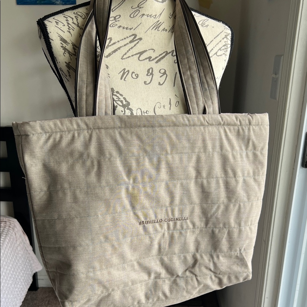 Beige Tote Bag